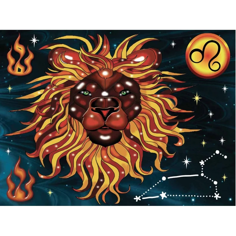 Lion/ Leo, Diamond Painting