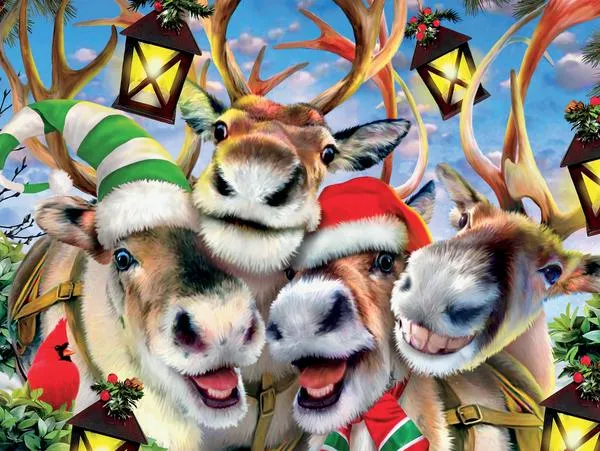 Selfies Christmas - Reindeer Selfie
