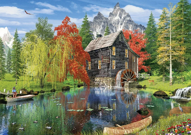 Fishing by the Mill
