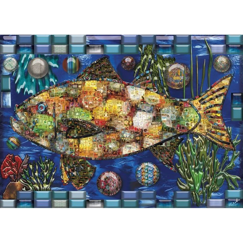 Poisson Mosaique/ Mosaic Fish (JaCaRou)
