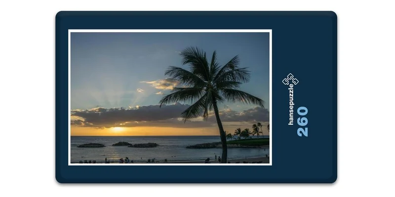 19865 Natur - Sonnenuntergang am Strand Puzzle