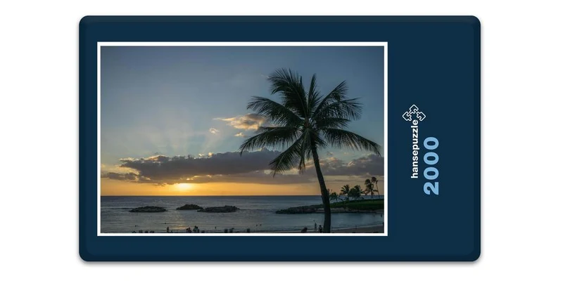 19865 Natur - Sonnenuntergang am Strand Puzzle