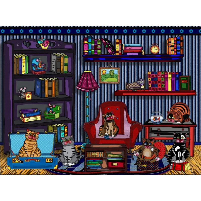 Chats de Bibliotheque/ Cat's Book Club
