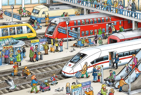 At the Train Station