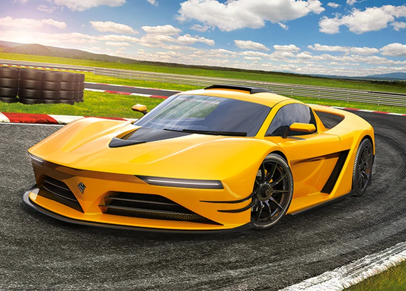 Yellow Sportscar