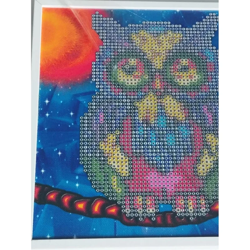 HOWIE (Hibou / Owl), Diamond Painting in Frame