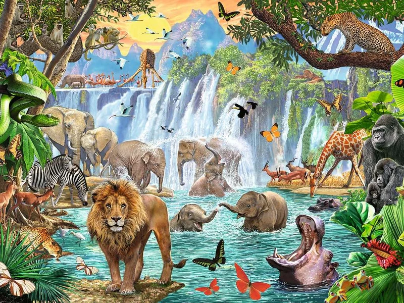 Ravensburger Waterfall Safari