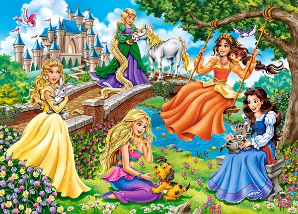 Princesses in Garden