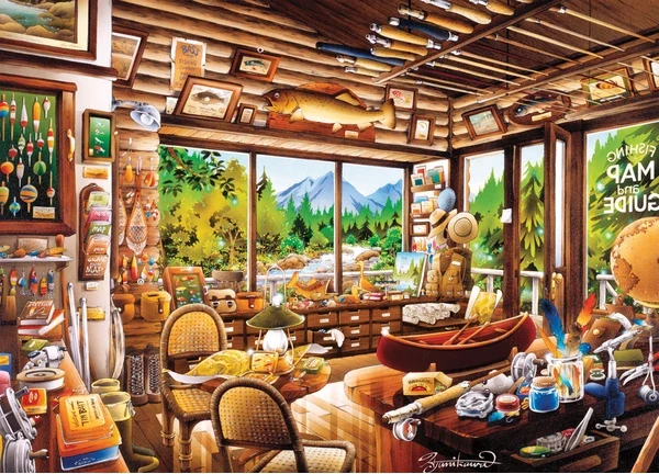 Rustic Lodge - Fishing Map and Guide