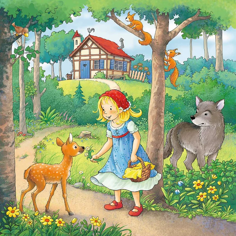 Ravensburger Rapunzel, Little Red Riding Hood and The Frog Prince (Raiponce, le petit chaperon rouge et la princesse et la grenouille)
