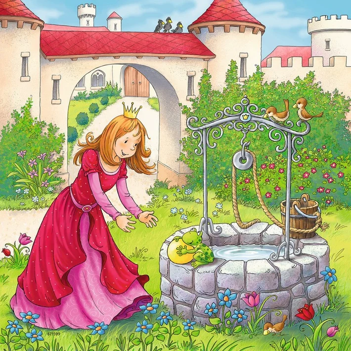 Ravensburger Rapunzel, Little Red Riding Hood and The Frog Prince (Raiponce, le petit chaperon rouge et la princesse et la grenouille)
