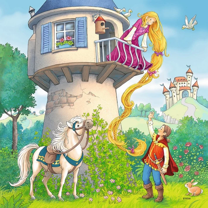 Ravensburger Rapunzel, Little Red Riding Hood and The Frog Prince (Raiponce, le petit chaperon rouge et la princesse et la grenouille)