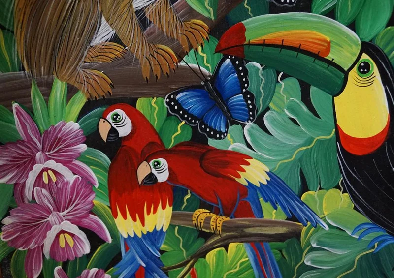 19675 Tierwelt - Papagei Puzzle