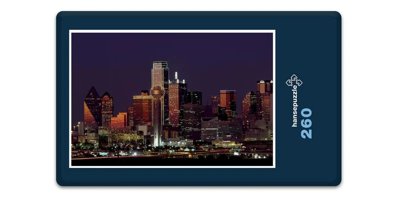 19520 Orte - Dallas Skyline Puzzle