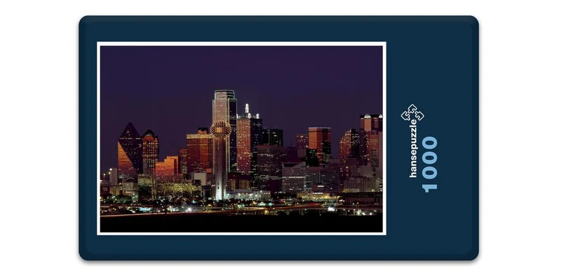 19520 Orte - Dallas Skyline Puzzle
