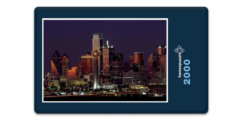 19520 Orte - Dallas Skyline Puzzle