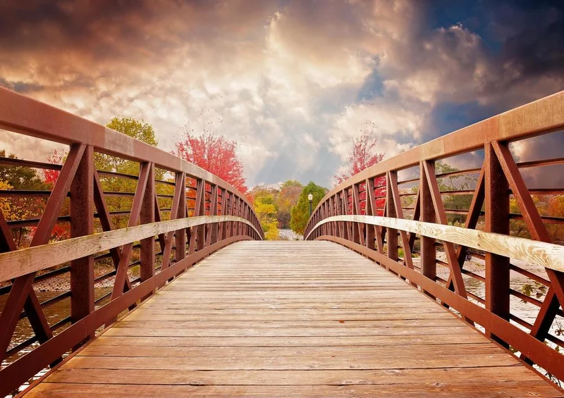 19495 Natur - Fluss-Brücke Puzzle