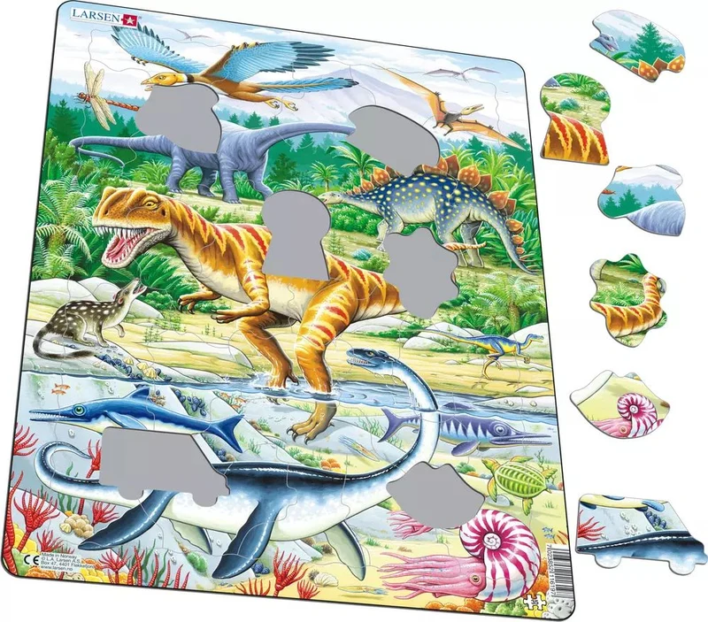 Dinosaur (Tray Puzzle/Shaped Pieces)