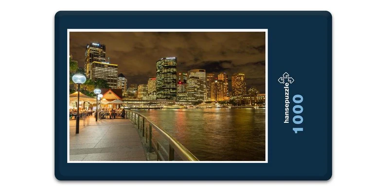 18150 Orte - Sydney bei Nacht Puzzle