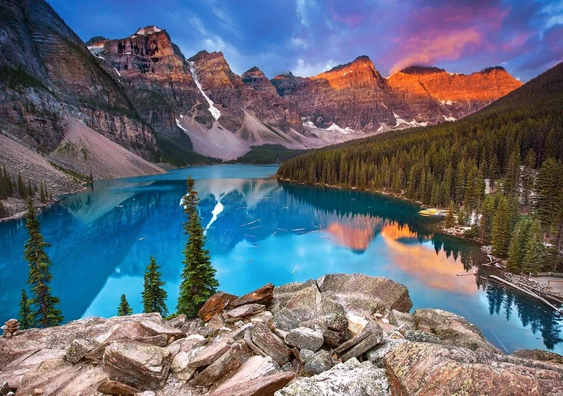 Sunrise at Moraine Lake, Canada