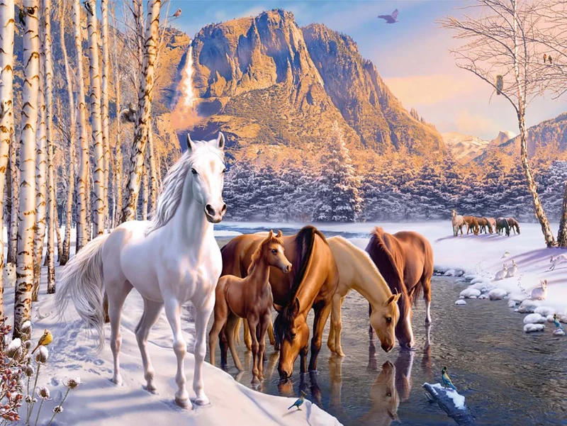 Ravensburger Winter Horses (Chevaux d'hiver)