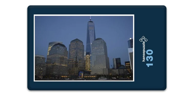 18118 Gebäude - Manhattan bei Nacht Puzzle