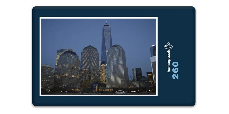 18118 Gebäude - Manhattan bei Nacht Puzzle