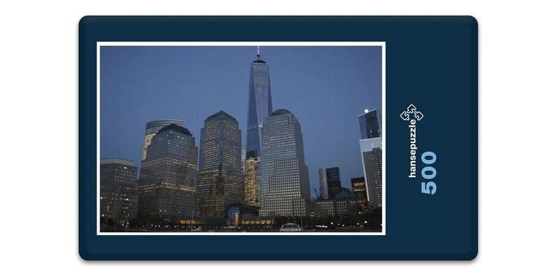 18118 Gebäude - Manhattan bei Nacht Puzzle