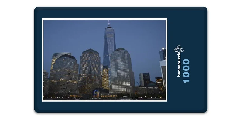 18118 Gebäude - Manhattan bei Nacht Puzzle