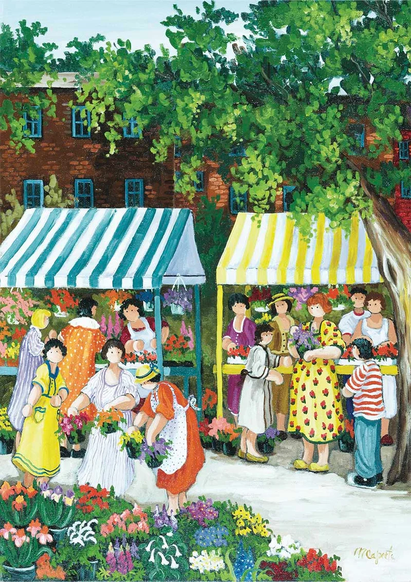 At the Market (Au marché), Nicole Laporte
