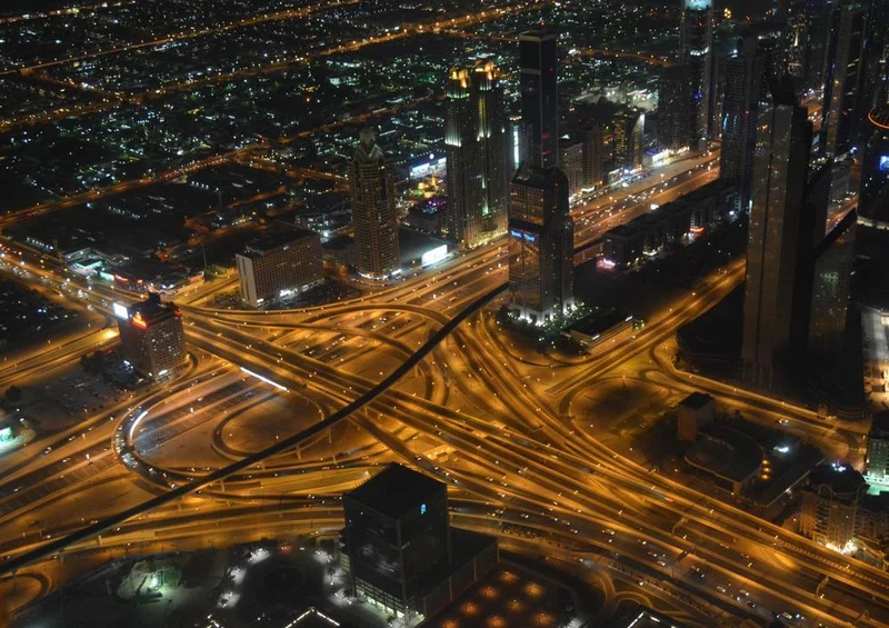 18111 Orte - Dubai bei Nacht Puzzle
