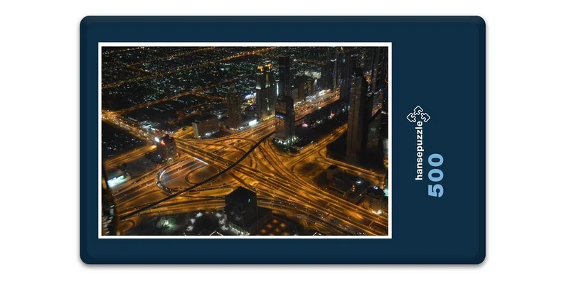 18111 Orte - Dubai bei Nacht Puzzle