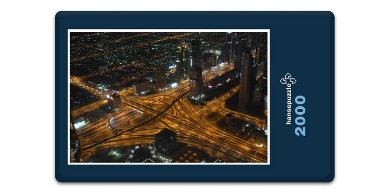 18111 Orte - Dubai bei Nacht Puzzle
