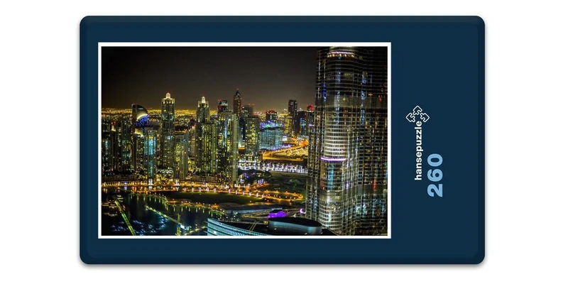 18107 Reisen - Dubai bei Nacht Puzzle