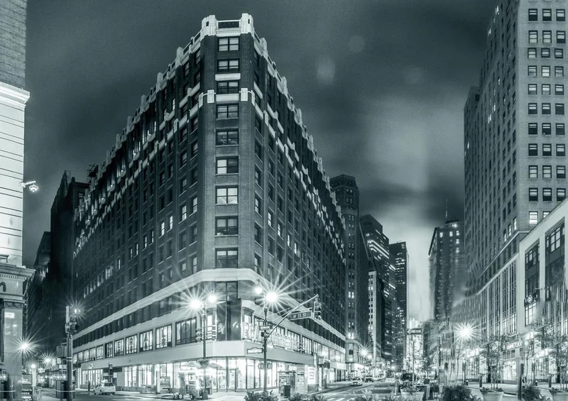 18132 Gebäude - New York bei Nacht Puzzle