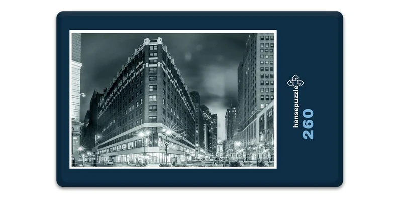 18132 Gebäude - New York bei Nacht Puzzle