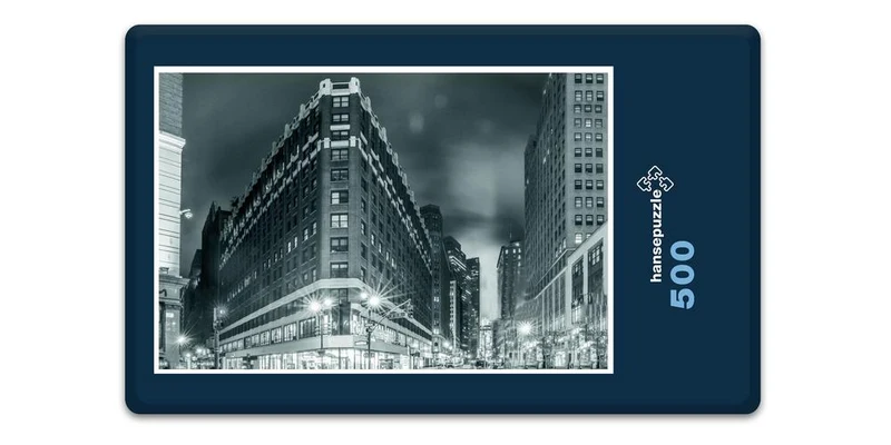 18132 Gebäude - New York bei Nacht Puzzle