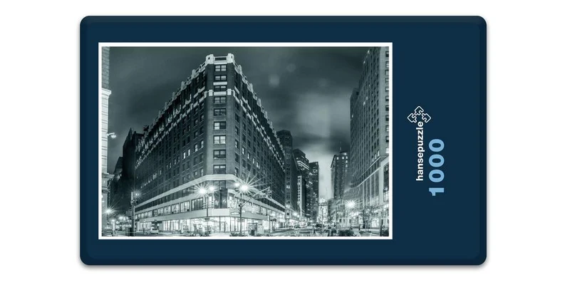 18132 Gebäude - New York bei Nacht Puzzle