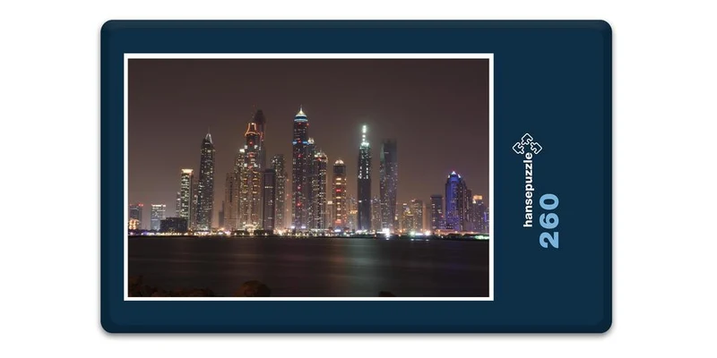 18102 Gebäude - Dubai bei Nacht Puzzle