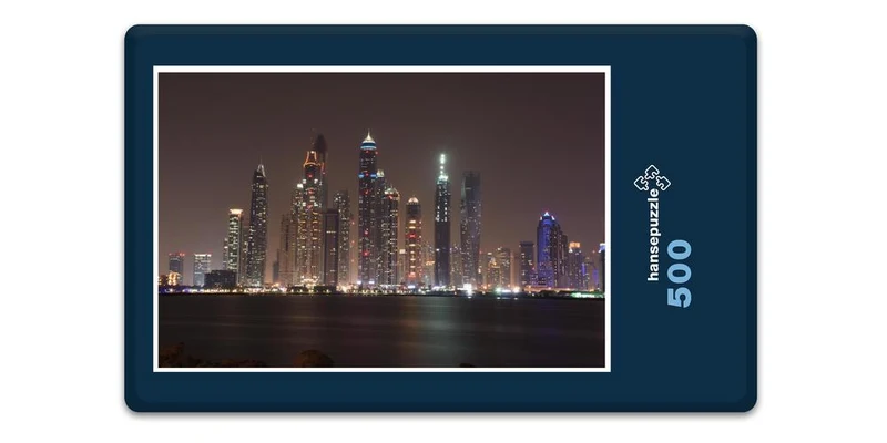 18102 Gebäude - Dubai bei Nacht Puzzle