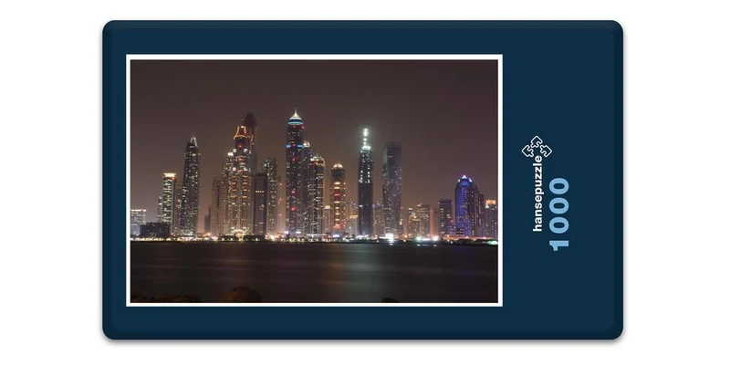 18102 Gebäude - Dubai bei Nacht Puzzle