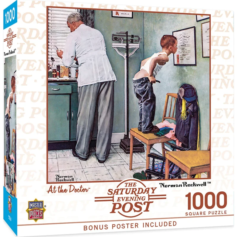 Saturday Evening Post - At the Doctor, Norman Rockwell (1000pcs)