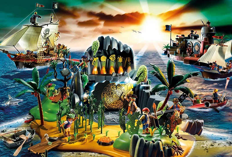 Playmobil - Pirate Island (Figurine Included)