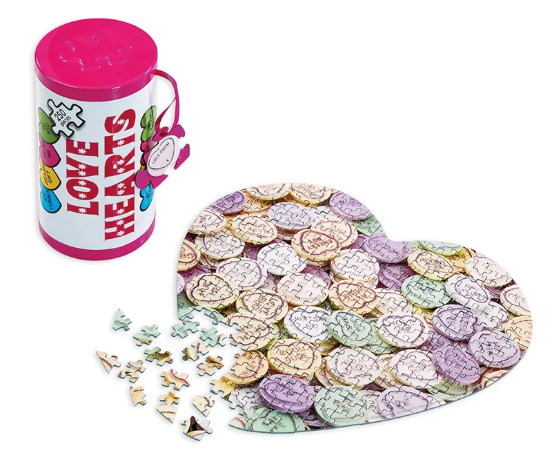 Love Hearts (Shaped Puzzle / Tin Box)