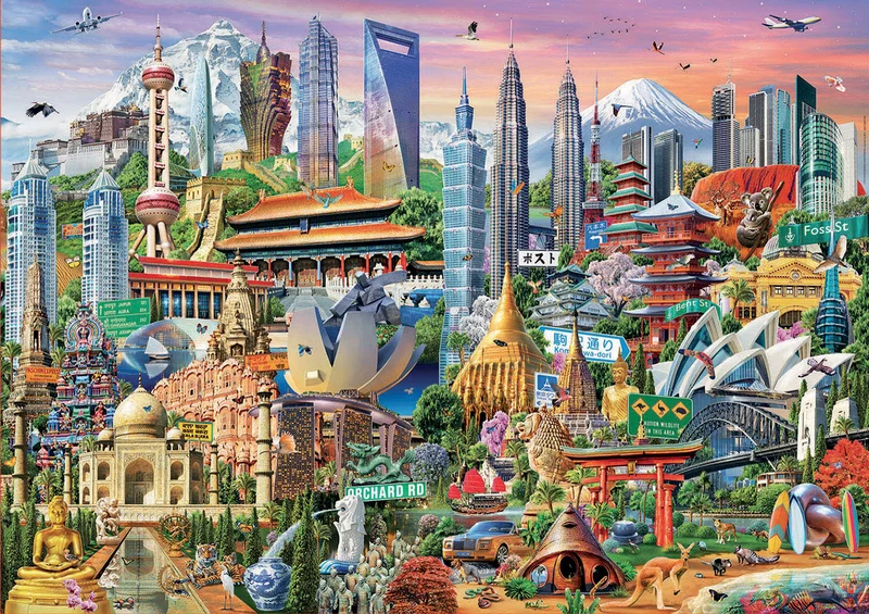 Asia Landmarks, Adrian Chesterman (1500pcs)