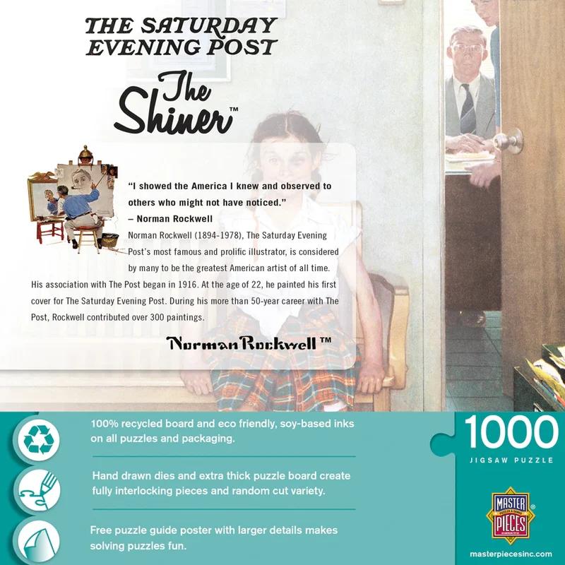 Saturday Evening Post - The Shiner, Norman Rockwell (1000pcs)