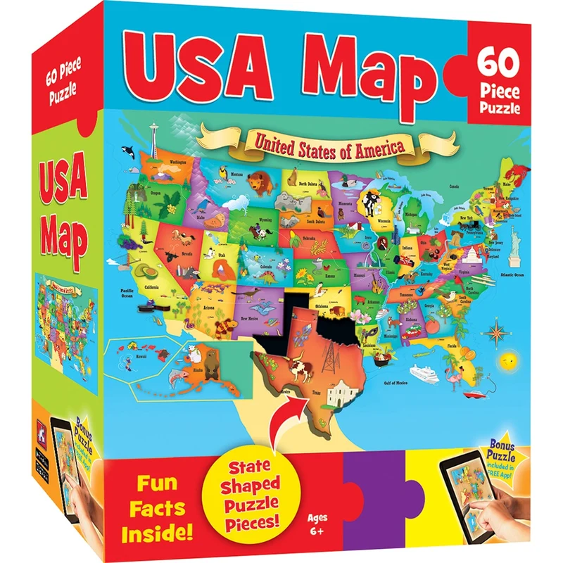 USA Map (State-Shaped Pieces)