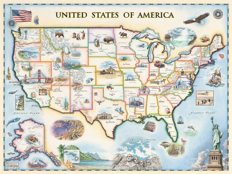 USA Map - Xplorer Maps