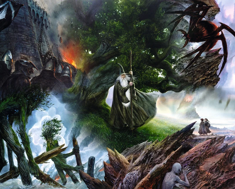 Lord of the Rings Collage, John Howe