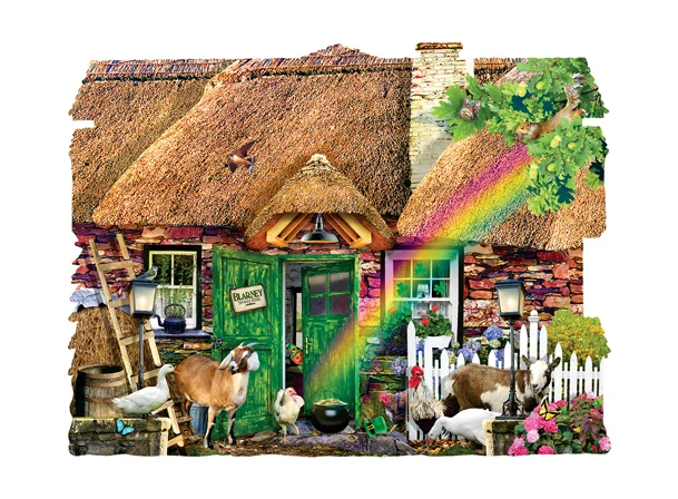 Irish Cottage, Lori Schory (Shaped)